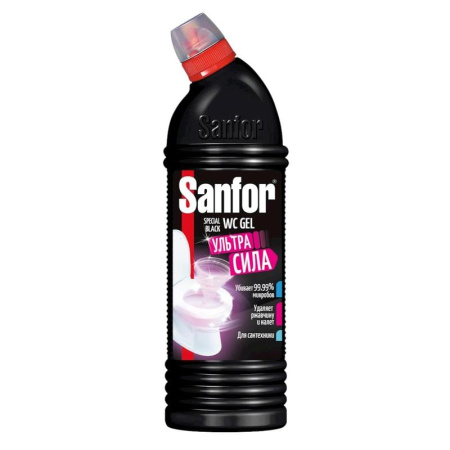 Средство санитарно-гигиеническое загущенное Sanfor WC gel black, 750г