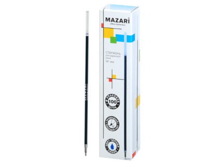 Стержень шариковый MAZARI синий, 0,7 мм, 141 мм, арт. М-7901-70