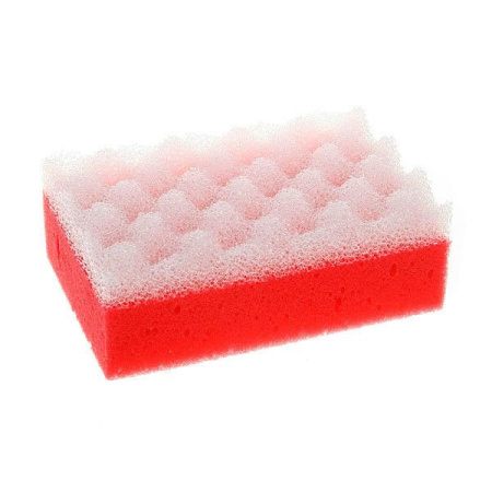 Губка 150х90 мм,  с профильным массаж.слоем, в PVC Г-2/1