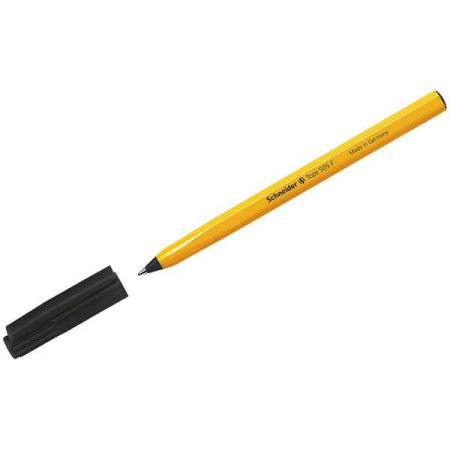 Ручка шариковая Schneider "Tops 505 F" черная, 0,8мм, оранжевый корпус, арт. 150501