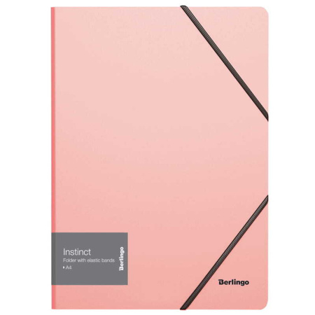 Папка на резинке Berlingo "Soft" А4, 600мкм, коралловая, арт. ANp_01213