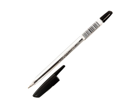 Ручка шарик. CORONA PLUS 0,7 мм черный прозр. корп.,  арт. 3002N/black