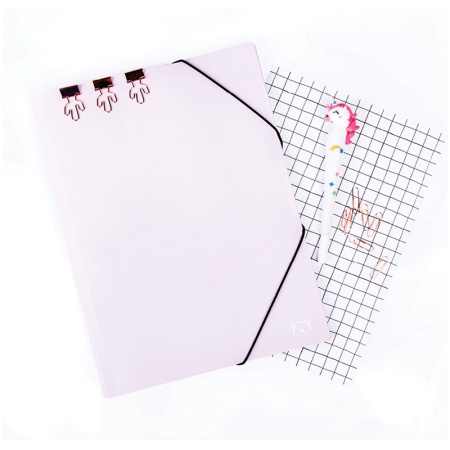 Папка на резинке MESHU "Dew", А4, 500мкм, pink dreams, арт. MS_32220