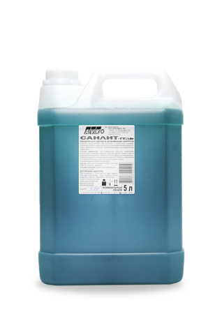 Средство для чистки и дезинфекции унитазов "Санлит-гель", 5 л