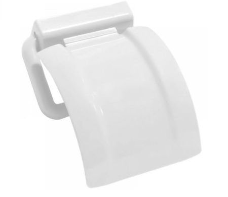 Держатель для туалетной бумаги белый, пласт., открытый, М2225