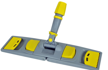 Держатель для мопа 40 см. универсальный (карманы и ушки), желтый, арт. UMY40